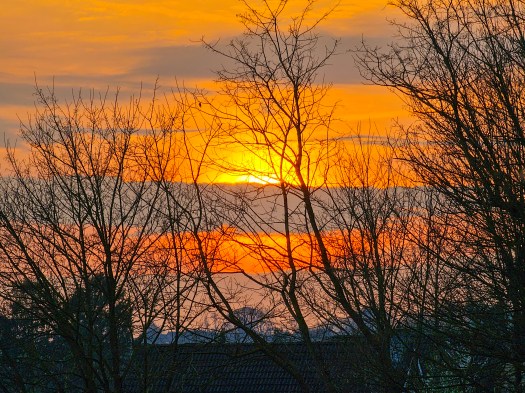 Captivating Spring Sunset Behind&nbsp;Cloud
