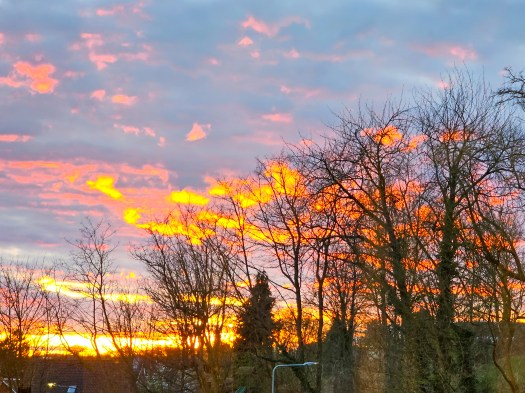 Blue Hour: Clouds Gold, Yellow and&nbsp;Red