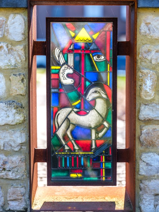 Trinity of God in Stained Glass&nbsp;Altar